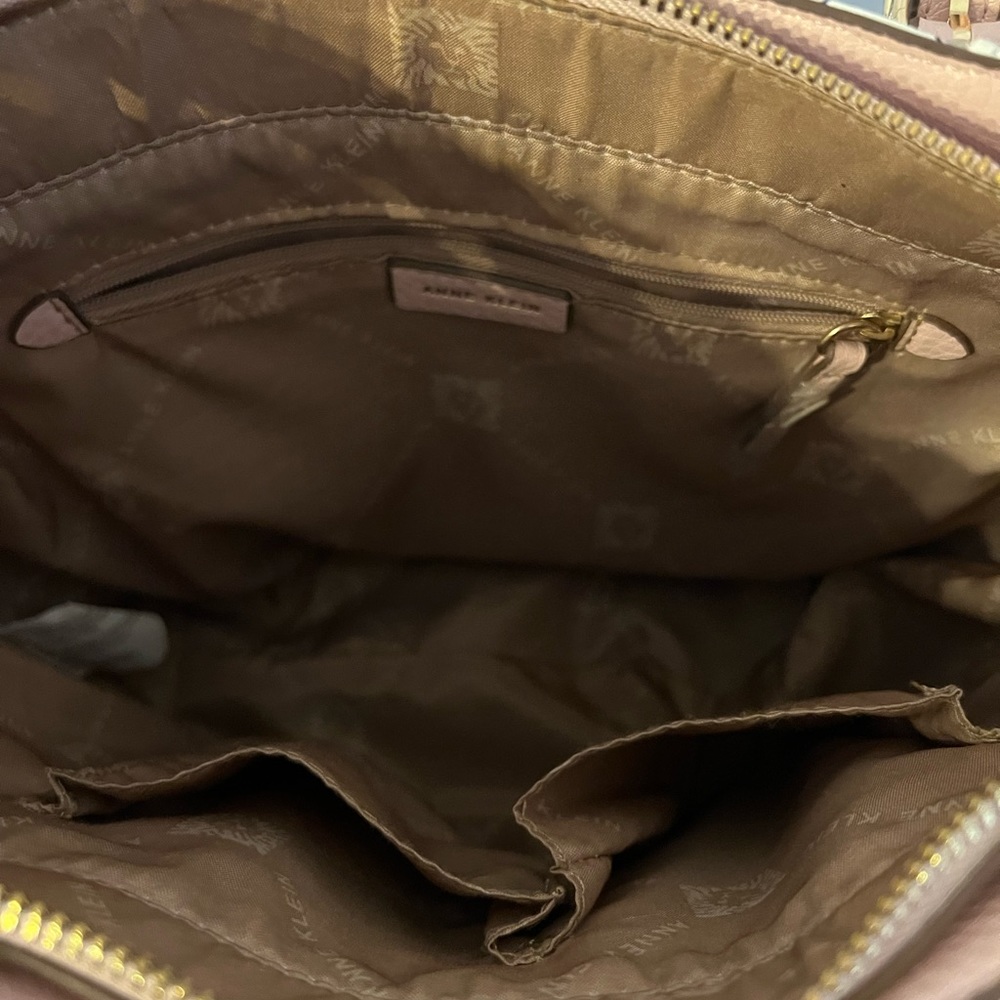 Anne Klein tote bag purse pink white gold clean - Picture 8 of 13